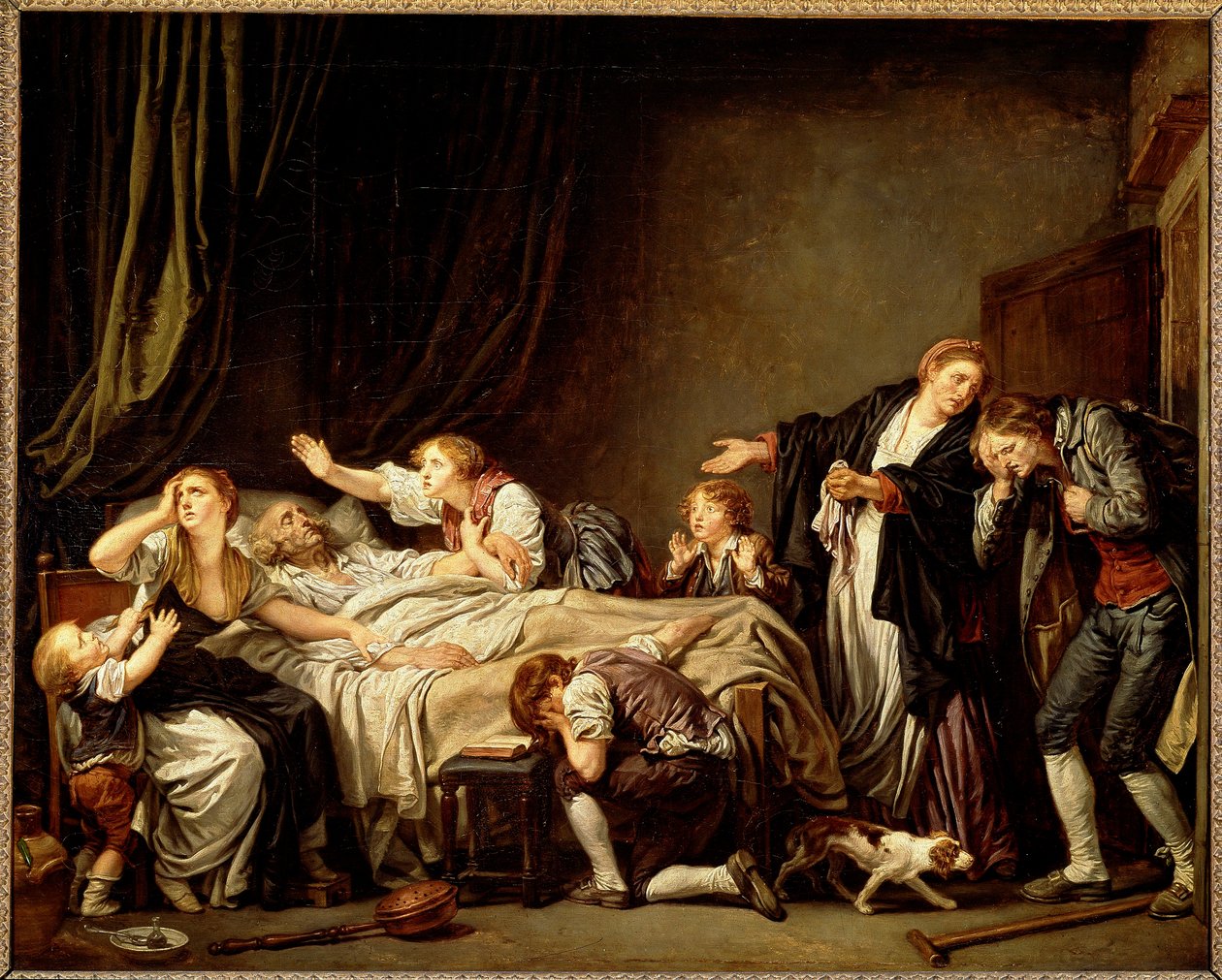 O Filho Punido (óleo sobre tela de Jean Baptiste Greuze