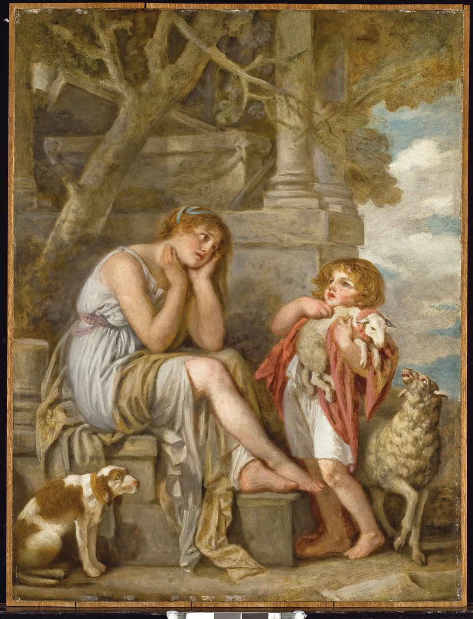 "Cheri Lamb, década de 1780 de Jean Baptiste Greuze