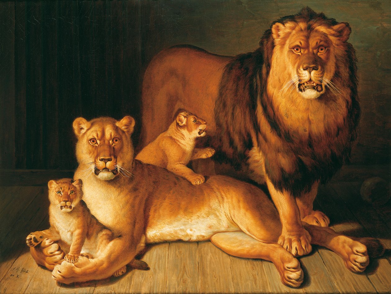 Orgulho dos Leões de Jean Baptiste Huet