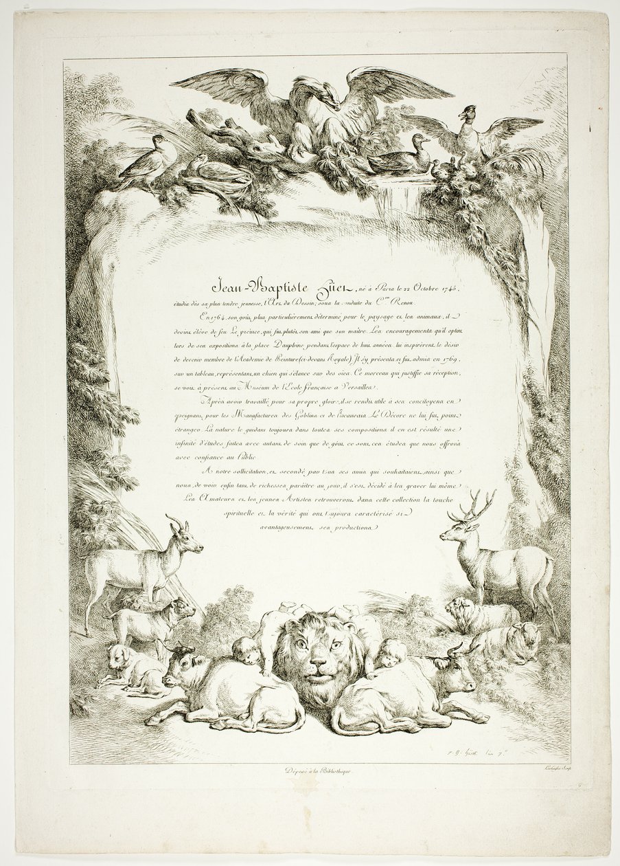 Página de biografia de Oeuvres de J. B. Huet de Jean Baptiste Huet