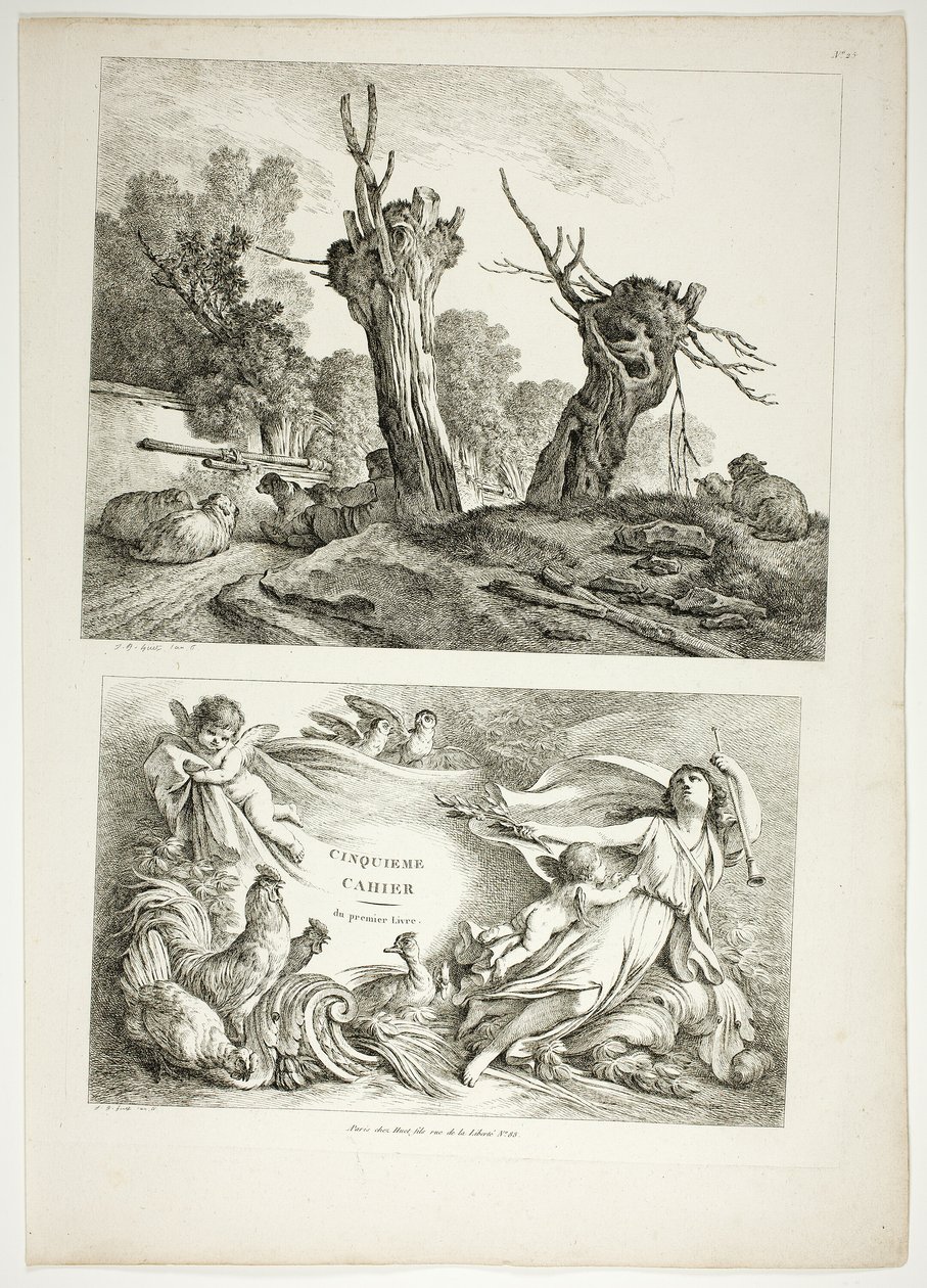 Placa 25 de 38 de Oeuvres de J. B. Huet de Jean Baptiste Huet