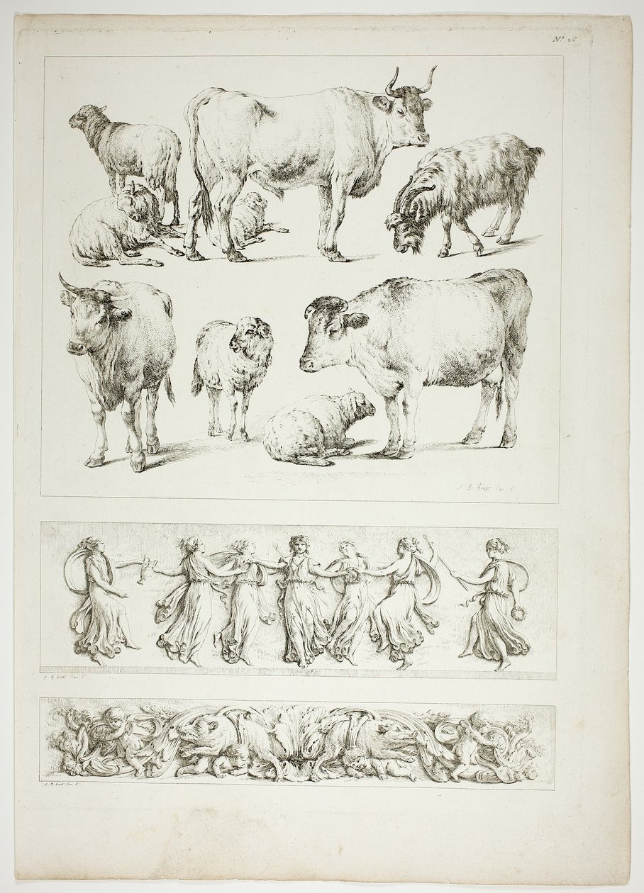 Placa 26 de 38 de Oeuvres de J. B. Huet de Jean Baptiste Huet