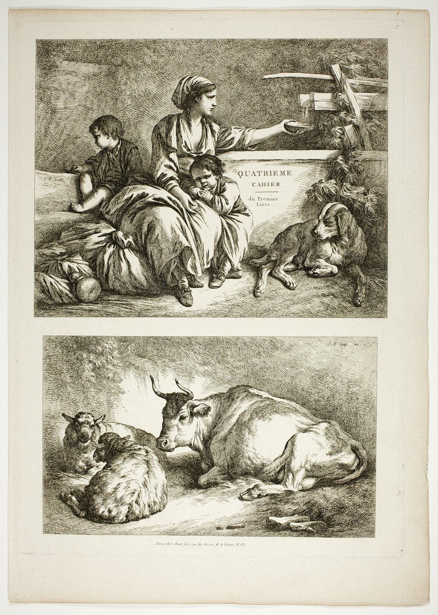 Placa Dezenove de 38 de Oeuvres de J. B. Huet de Jean Baptiste Huet