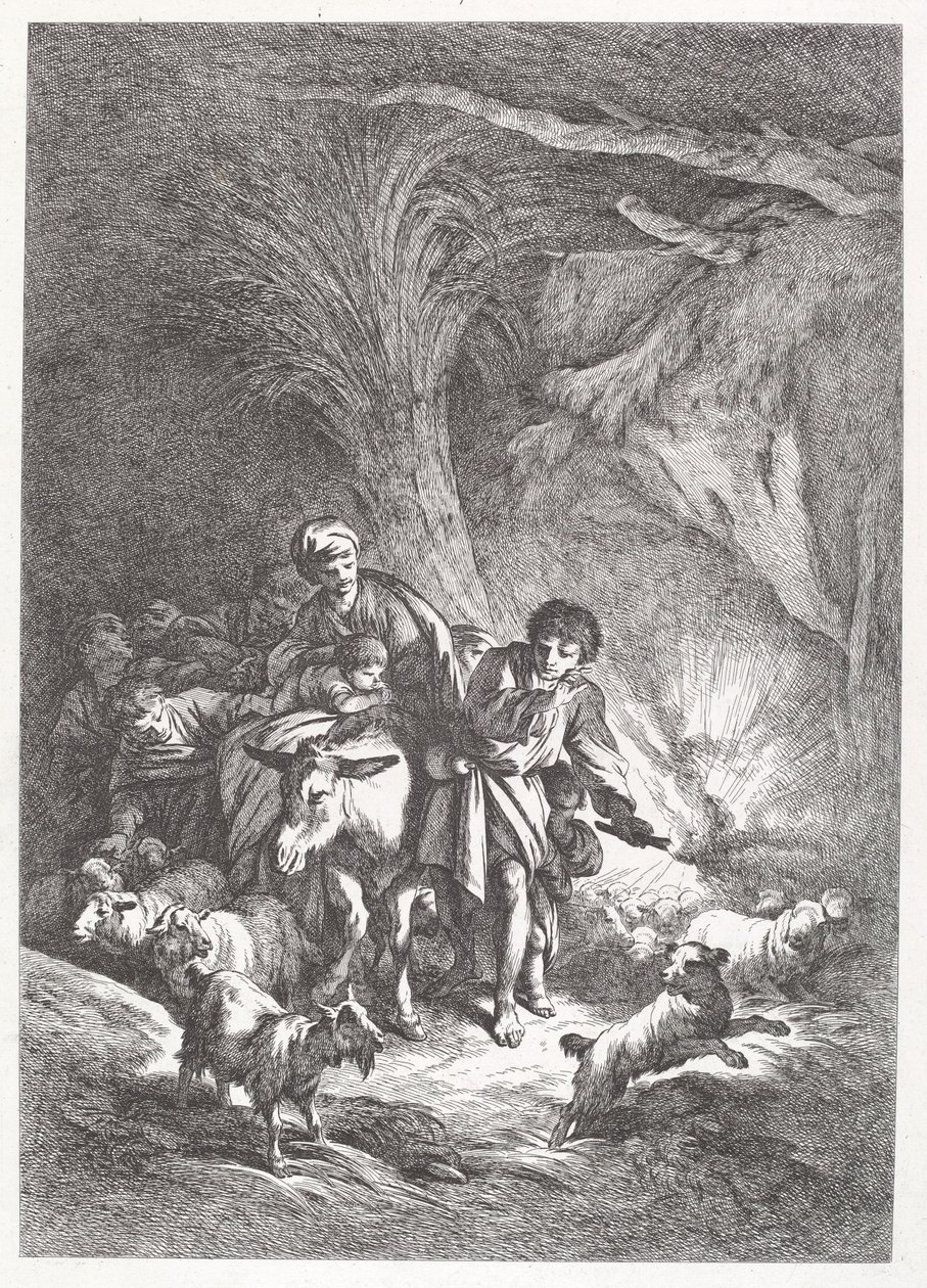 A fuga para o Egito de Jean Baptiste Huet