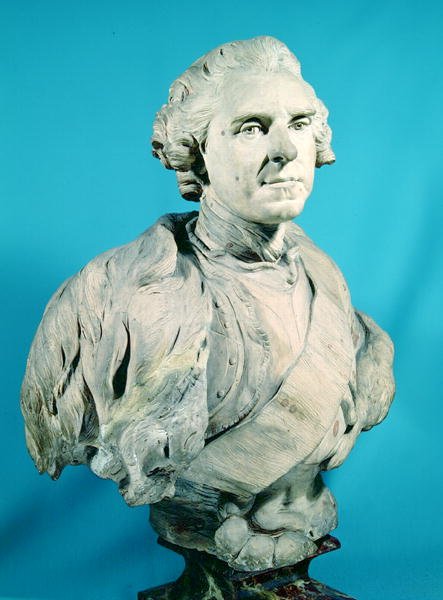 Busto de Maurice (1696-1750) Conde da Saxônia de Jean Baptiste II Lemoyne