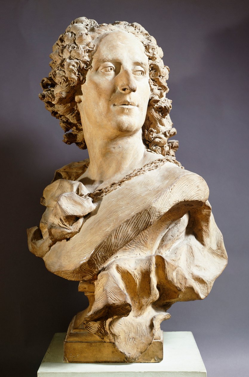 Noel Nicolas Coypel, de Jean Baptiste Lemoyne (1704-1778), busto em terracota de Jean Baptiste II Lemoyne