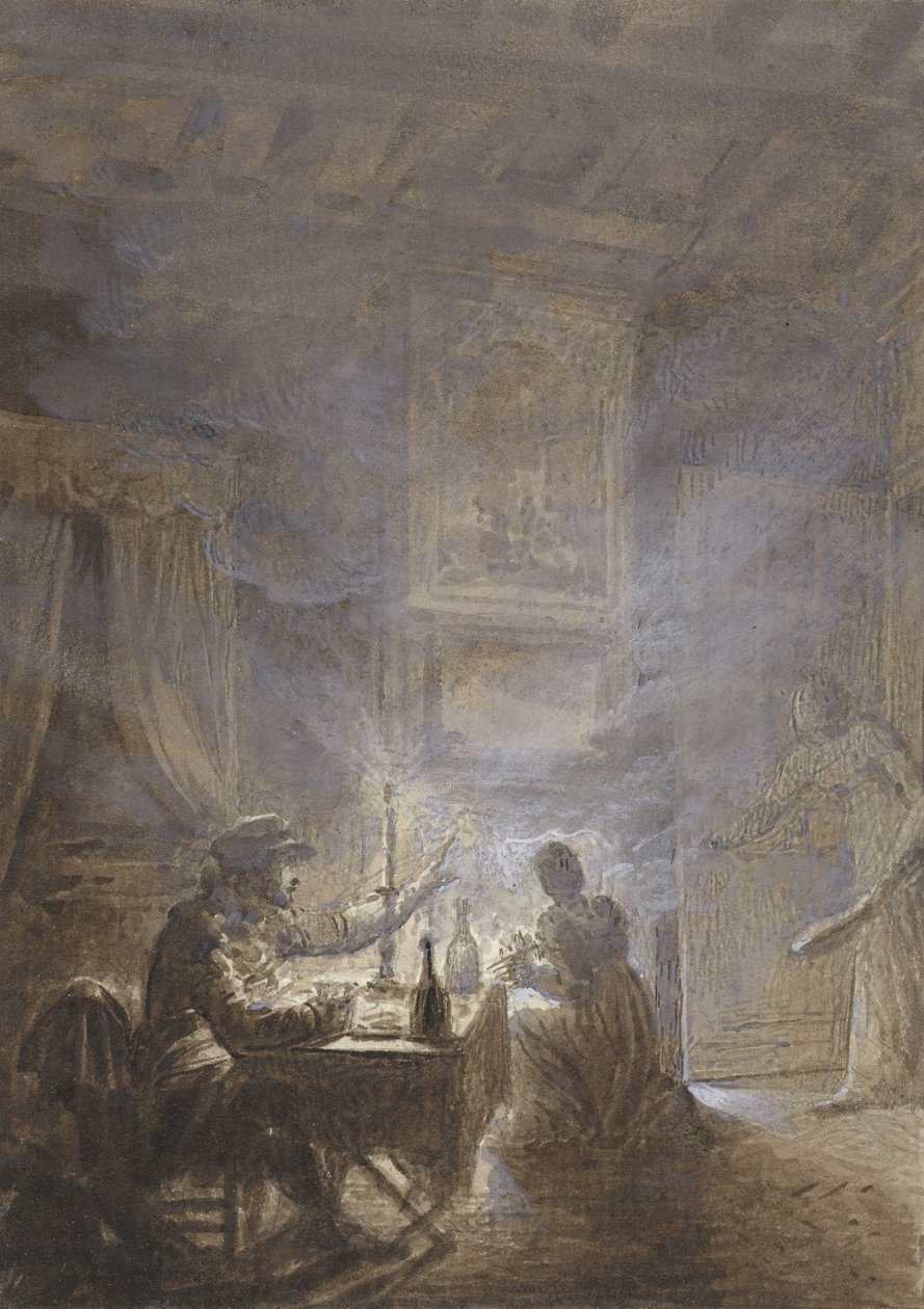 A lareira fumegante de Jean Baptiste Isabey