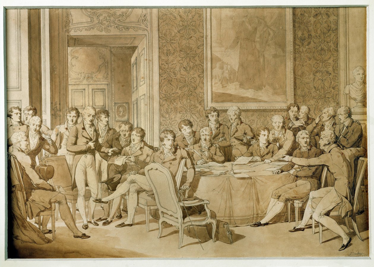 Reunião do Congresso de Viena ... de Jean Baptiste Isabey