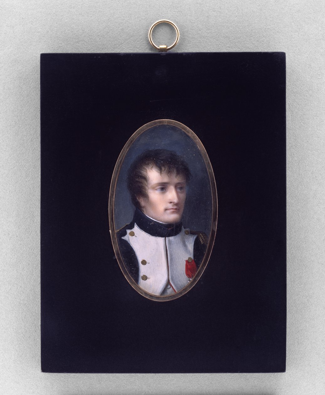 Napoleão Bonaparte, c.1804 (aquarela sobre marfim de Jean Baptiste Isabey