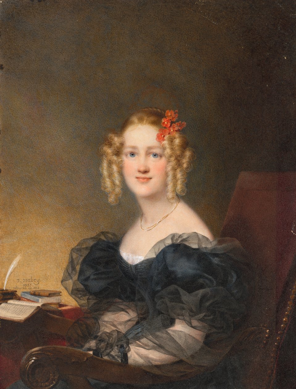 Retrato de uma Mulher de Jean Baptiste Isabey