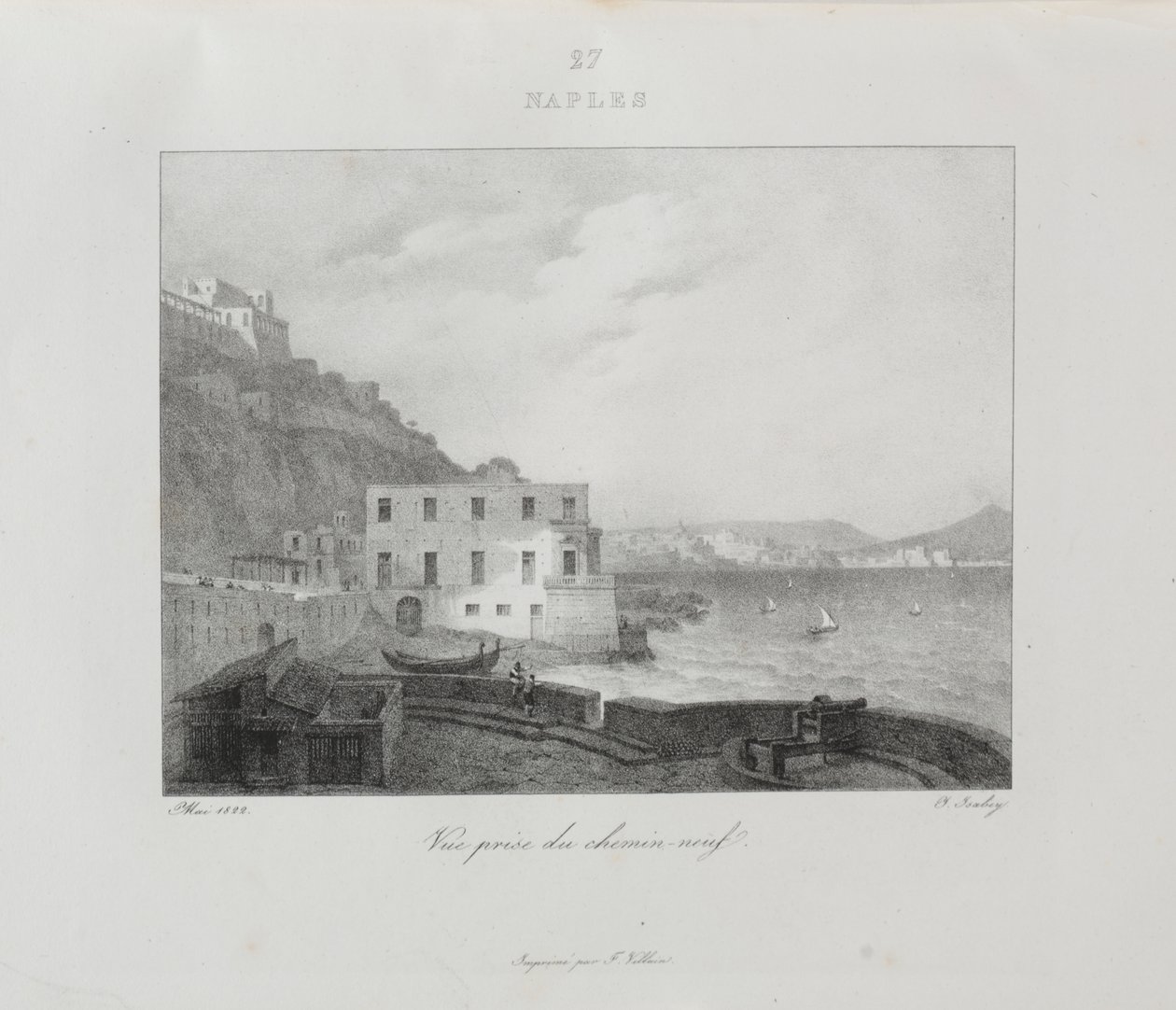 Viagem à Itália em 1822 de Jean Baptiste Isabey