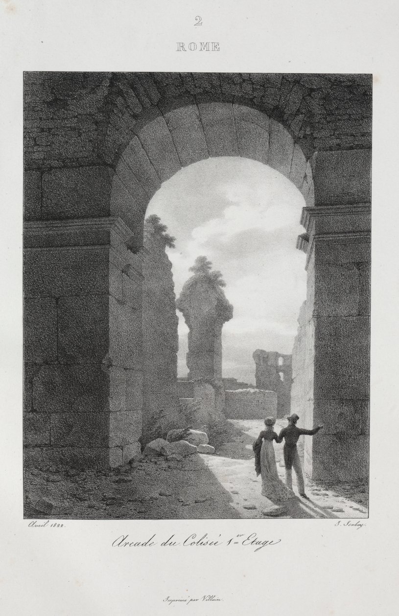 Viagem à Itália em 1822 de Jean Baptiste Isabey