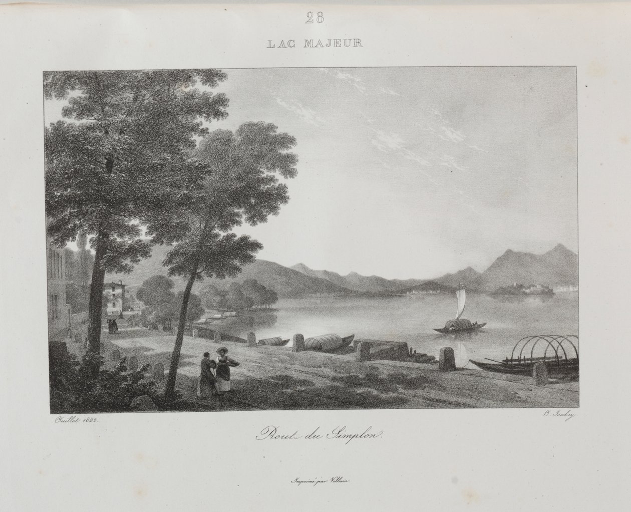 Viagem à Itália em 1822 de Jean Baptiste Isabey