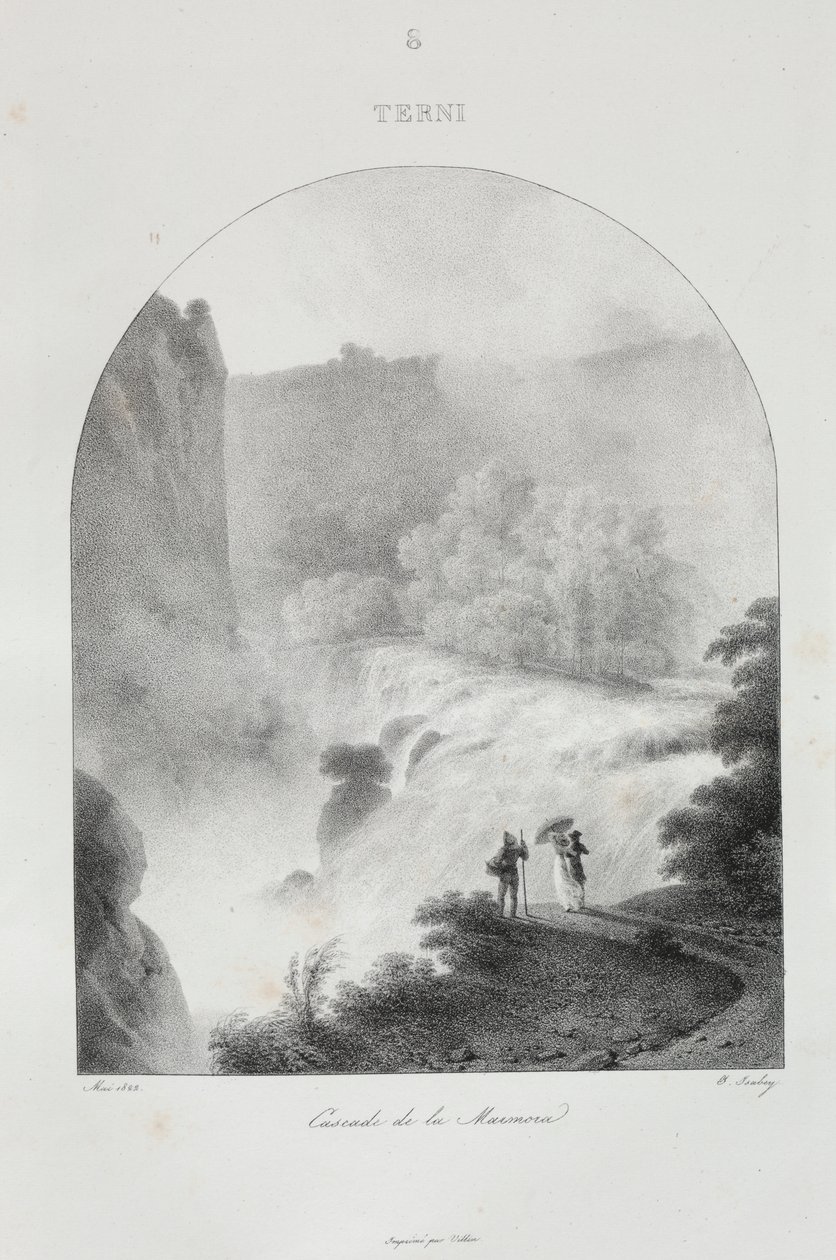 Viagem à Itália em 1822 de Jean Baptiste Isabey