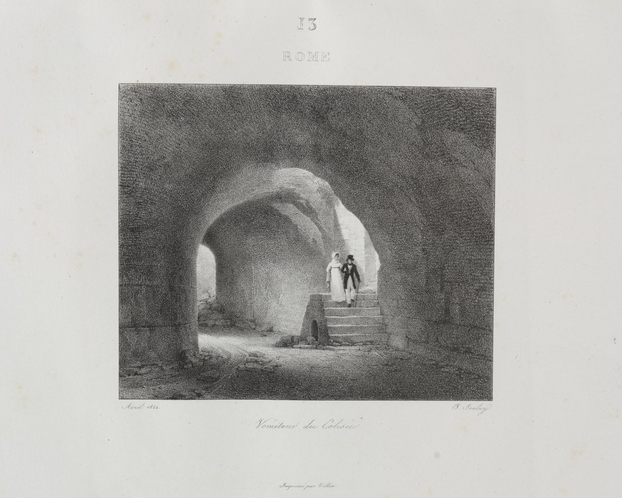 Viagem à Itália em 1822 de Jean Baptiste Isabey