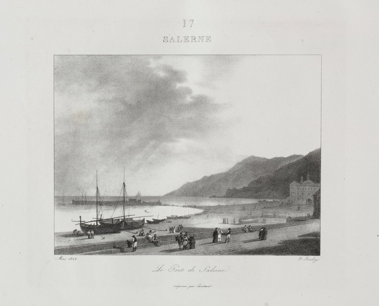 Viagem à Itália em 1822 de Jean Baptiste Isabey