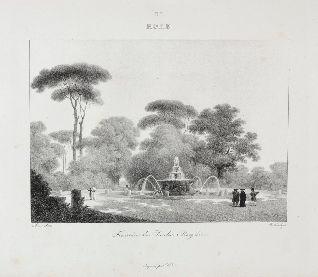 Viagem à Itália em 1822 de Jean Baptiste Isabey