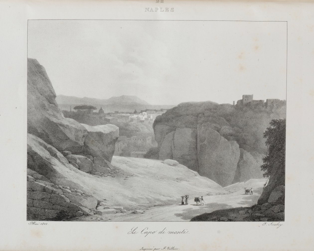 Viagem à Itália em 1822 de Jean Baptiste Isabey