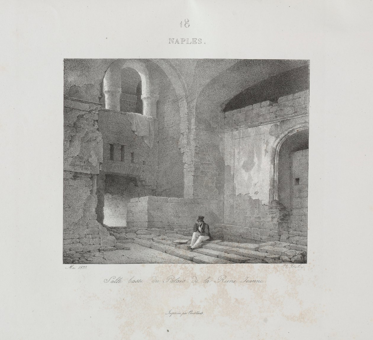 Viaje para a Itália em 1822, 1833. de Jean Baptiste Isabey