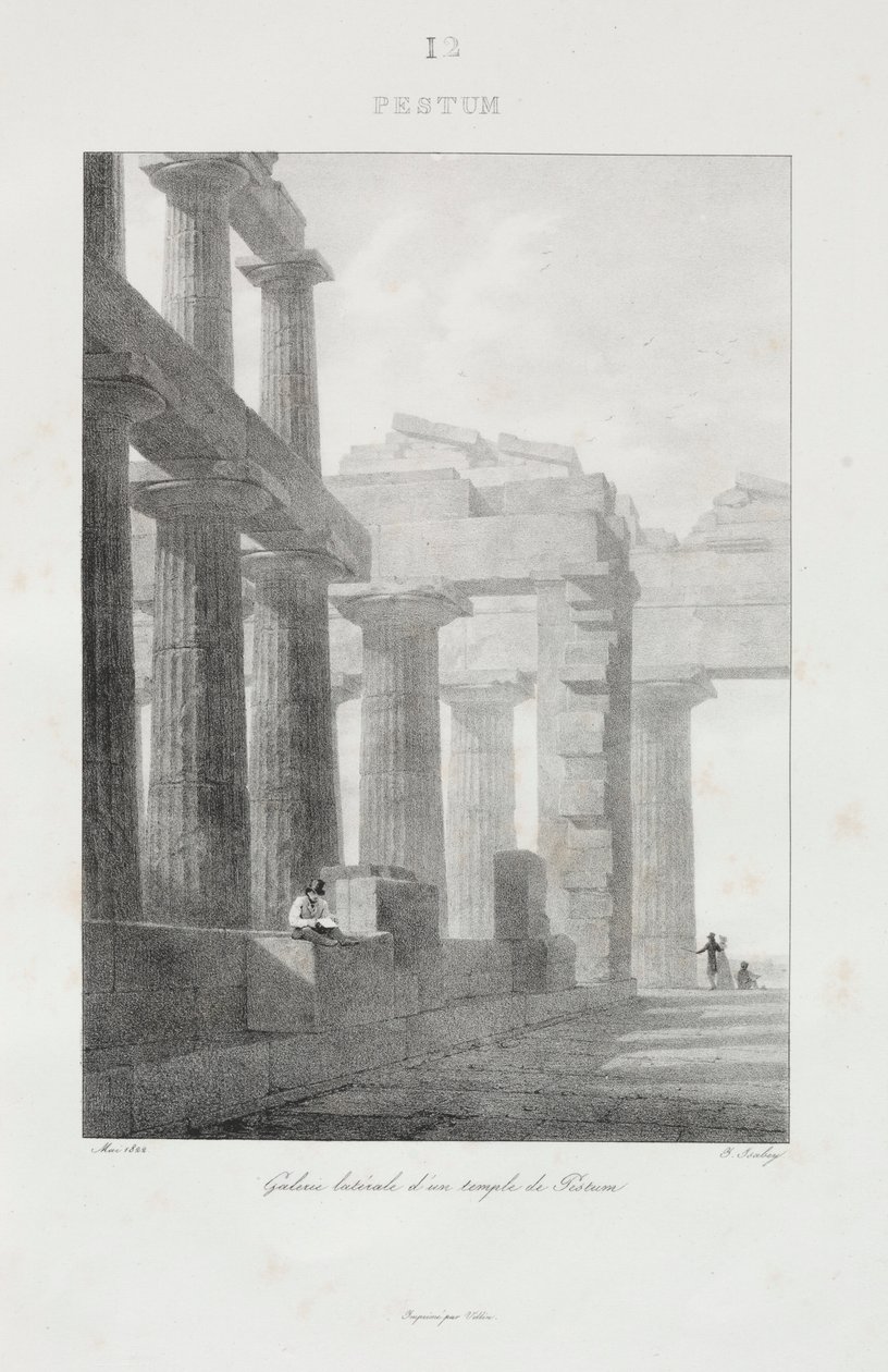 Viaje para a Itália em 1822, 1833. de Jean Baptiste Isabey