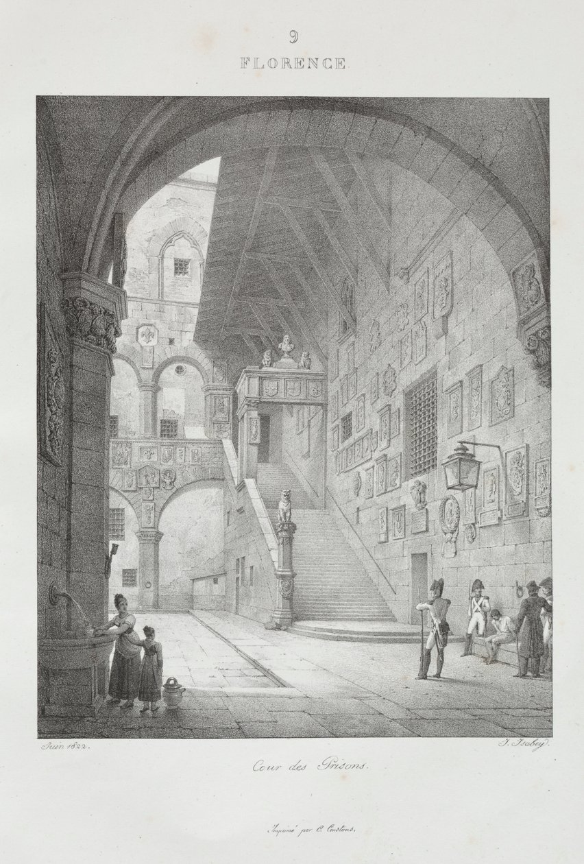 Viaje para a Itália em 1822, 1833. de Jean Baptiste Isabey