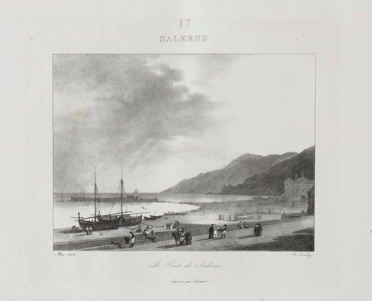 Viaje para a Itália em 1822, 1833. de Jean Baptiste Isabey