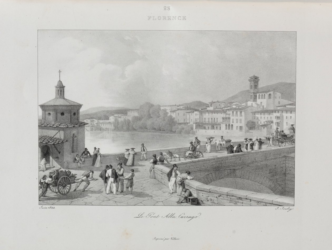 Viaje para a Itália em 1822, 1833. de Jean Baptiste Isabey