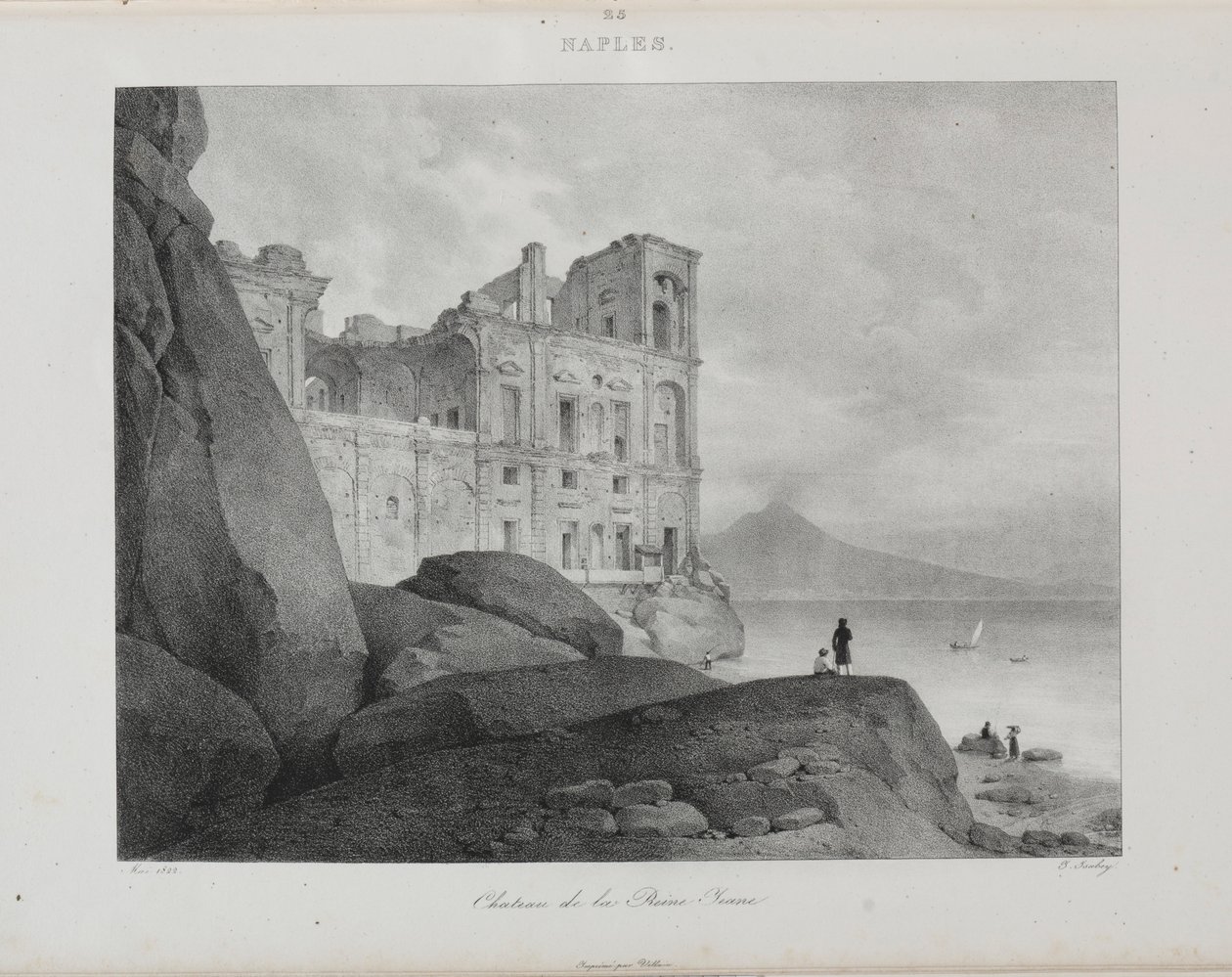 Viaje para a Itália em 1822, 1833. de Jean Baptiste Isabey