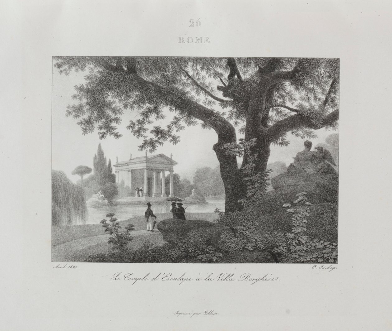 Viaje para a Itália em 1822, 1833. de Jean Baptiste Isabey