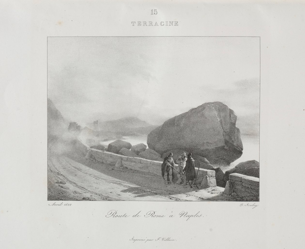 Viaje para a Itália em 1822, 1833. de Jean Baptiste Isabey