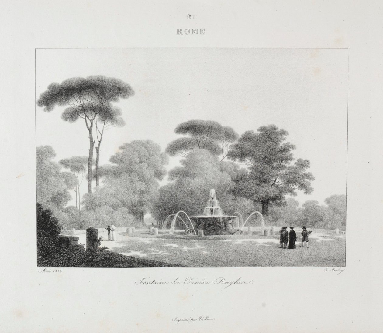 Viaje para a Itália em 1822, 1833. de Jean Baptiste Isabey