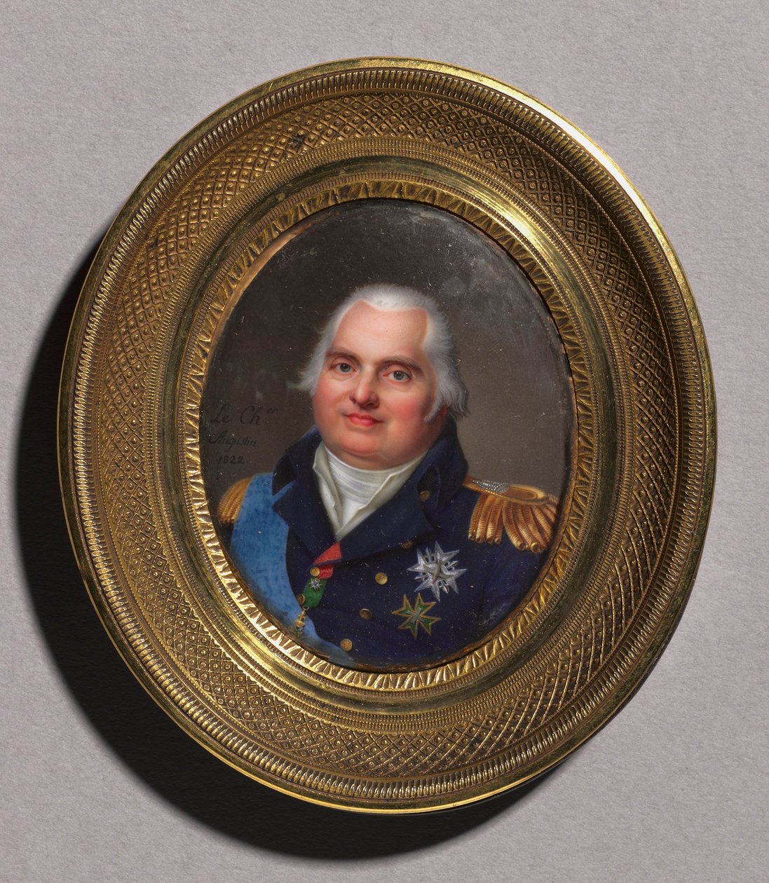 Retrato de Luís XVIII, 1822. de Jean Baptiste Jacques Augustin