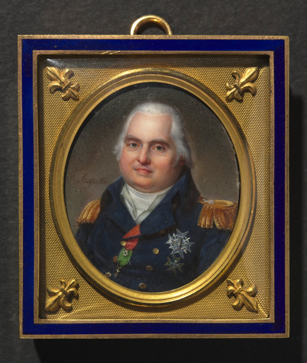 Retrato de Luís XVIII, c. 1822 de Jean Baptiste Jacques Augustin
