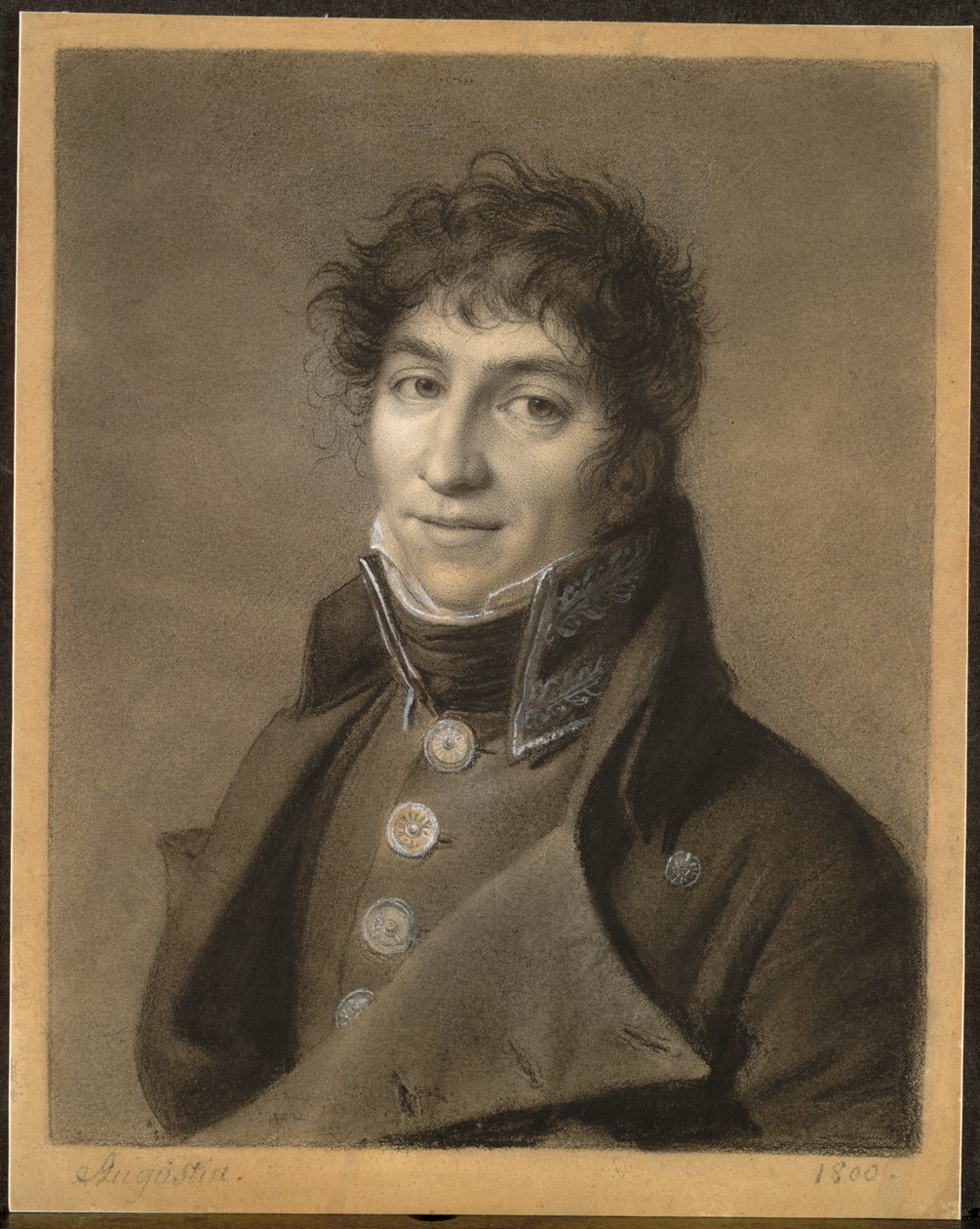 Retrato de um homem de Jean Baptiste Jacques Augustin