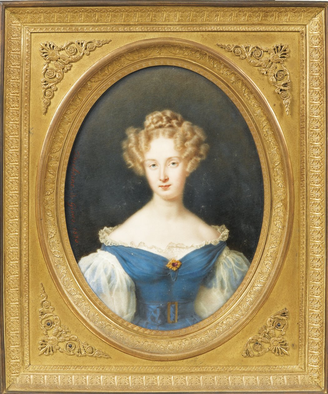 Princesa Louise de Orléans 1812-1850, mais tarde rainha consorte dos belgas, 1830 de Jean Baptiste Joseph Duchesne