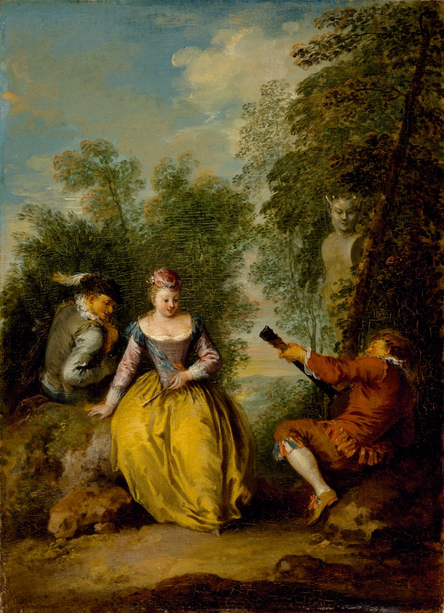 Um Concerto Pastoral, c.1725 de Jean Baptiste Joseph Pater