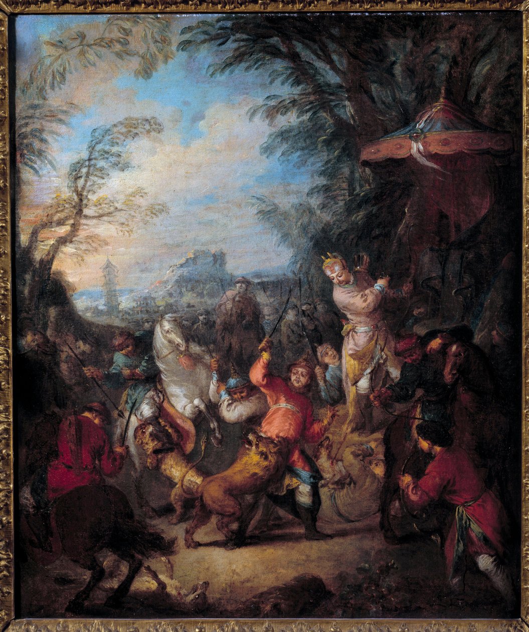 Pintura de caça chinesa por Jean Baptiste Pater de Jean Baptiste Joseph Pater