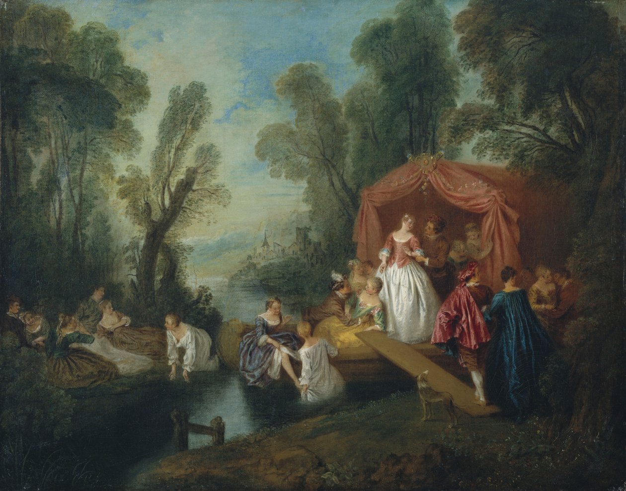 Partida para a ilha de Cythera de Jean Baptiste Joseph Pater