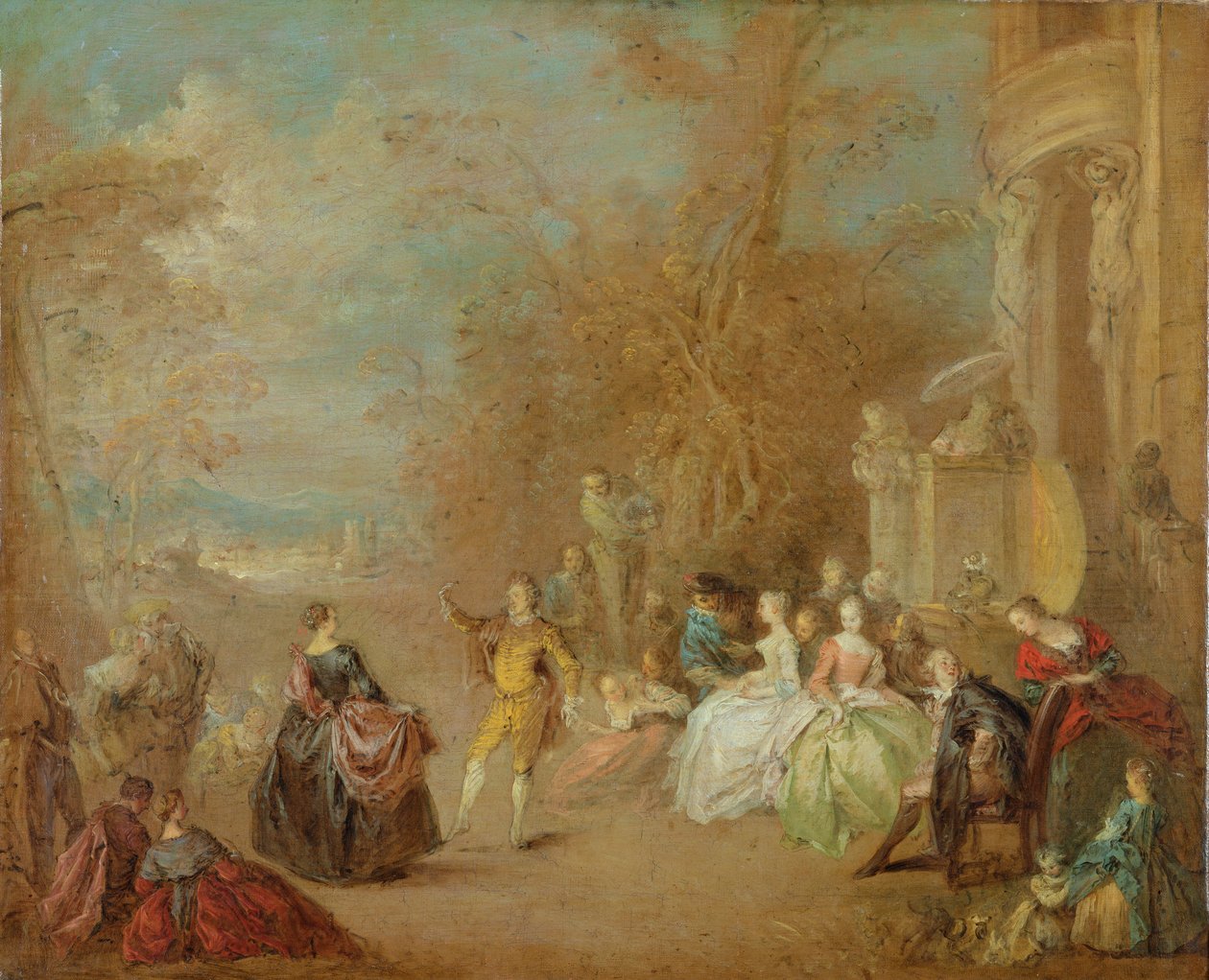 A dança do país de Jean Baptiste Joseph Pater