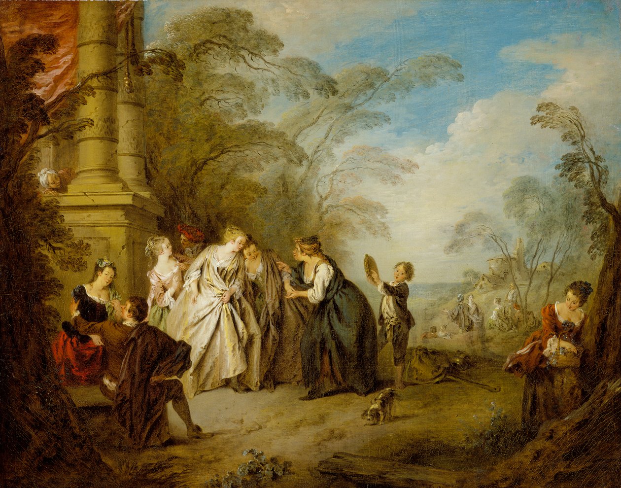O cartomante, 1731 de Jean Baptiste Joseph Pater