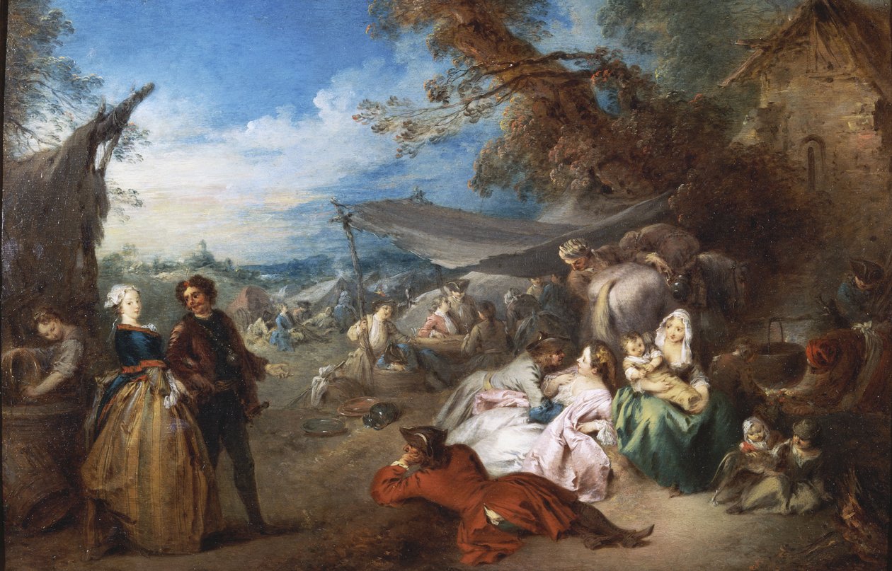 A parada das tropas, chamada paz de Jean Baptiste Joseph Pater
