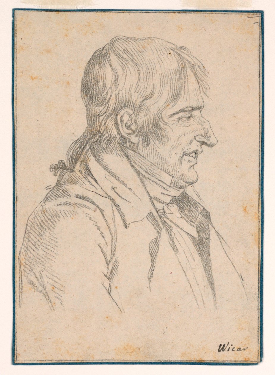 Retrato de um homem de Jean Baptiste Joseph Wicar
