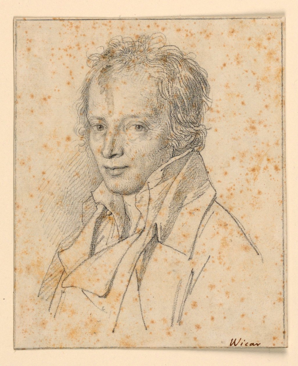 Retrato de um jovem de Jean Baptiste Joseph Wicar
