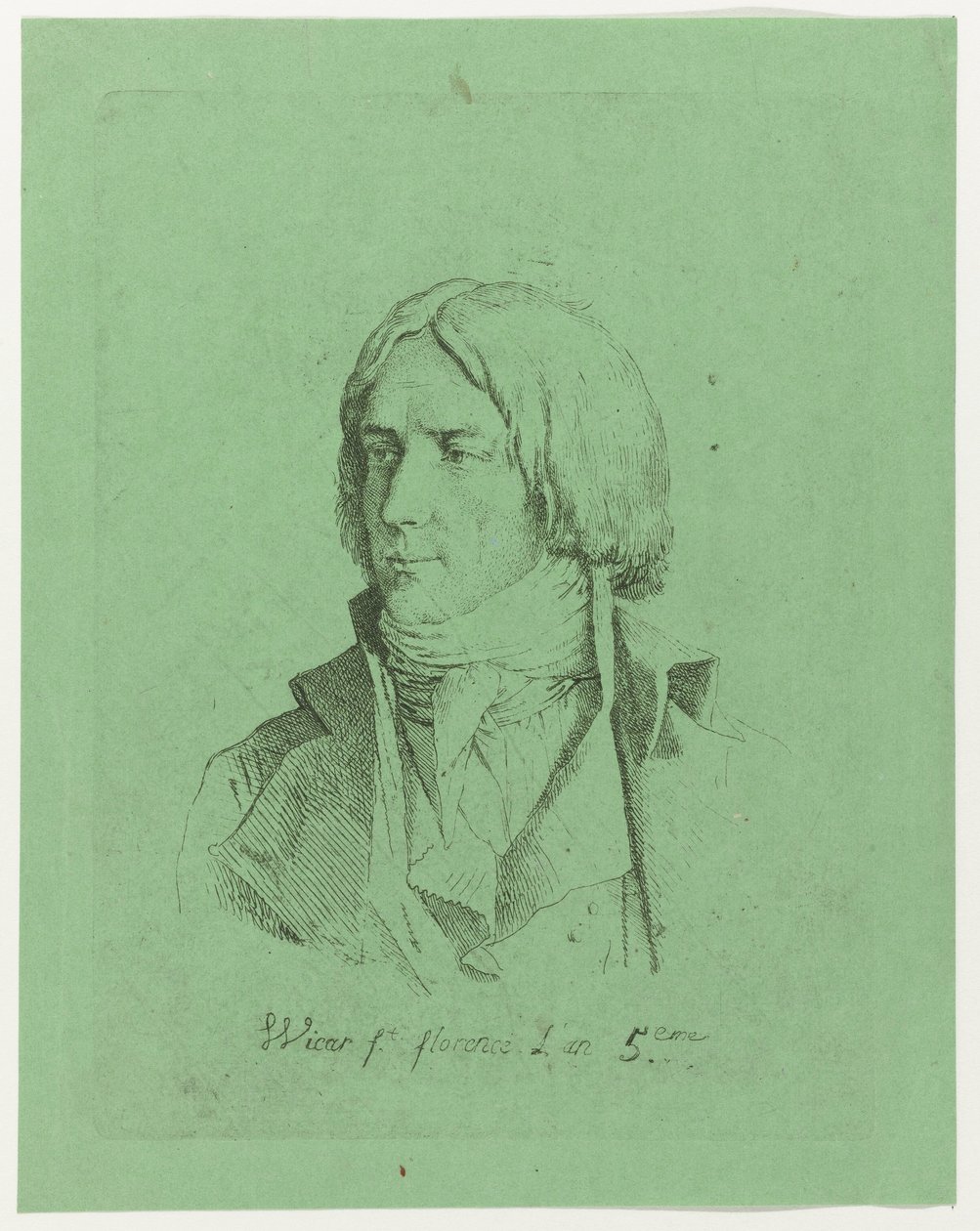 Retrato de um jovem desconhecido de Jean Baptiste Joseph Wicar
