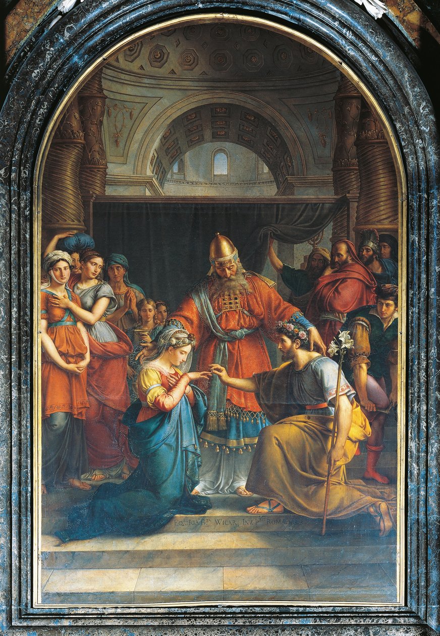 O casamento da virgem de Jean Baptiste Joseph Wicar