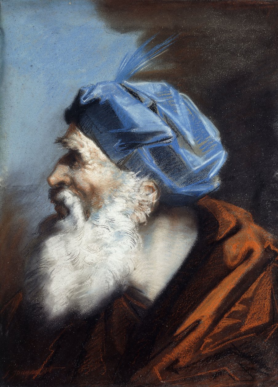 Um chefe de José de Arimetéia, olhando para a esquerda, de Jean Baptiste Jouvenet
