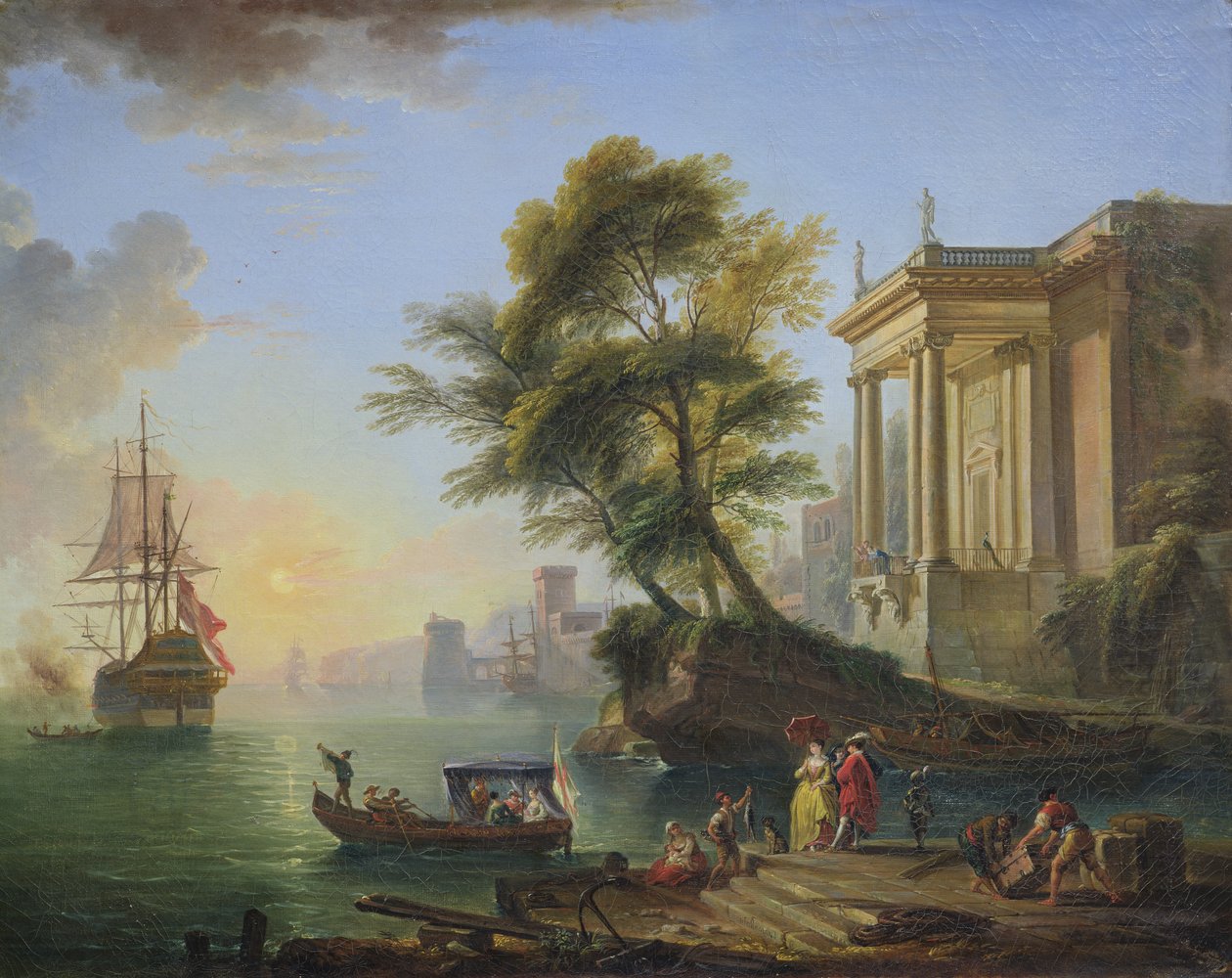 Marina, pôr do sol de Jean Baptiste Lallemand