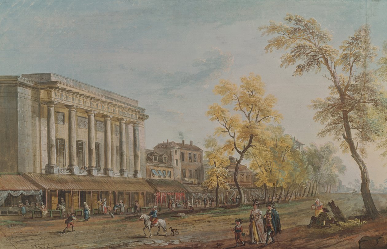 O teatro dos italianos de Jean Baptiste Lallemand