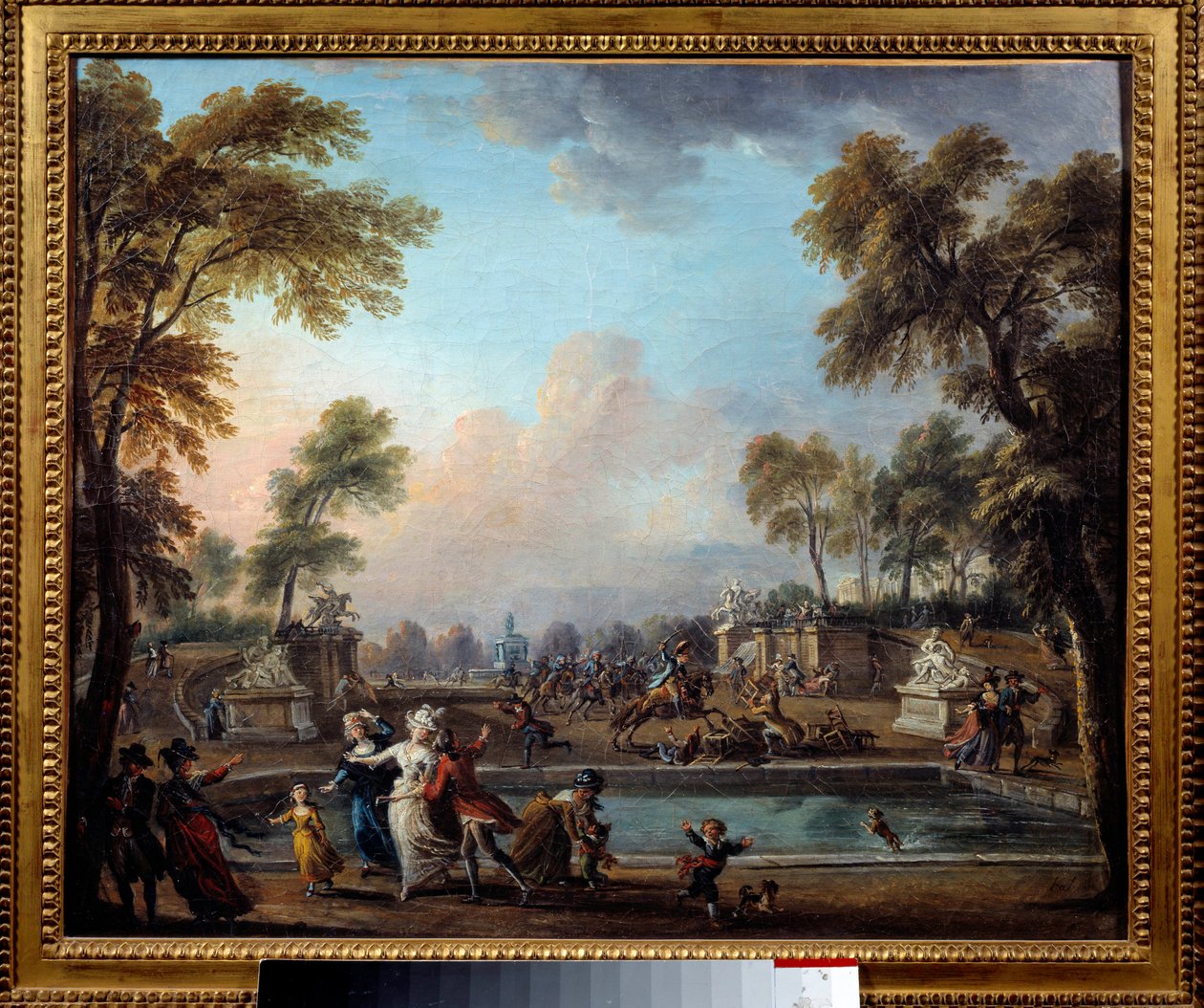 A cargo do Príncipe de Lambesc no Jardin des Tuileries em 12 de julho de Jean Baptiste Lallemand