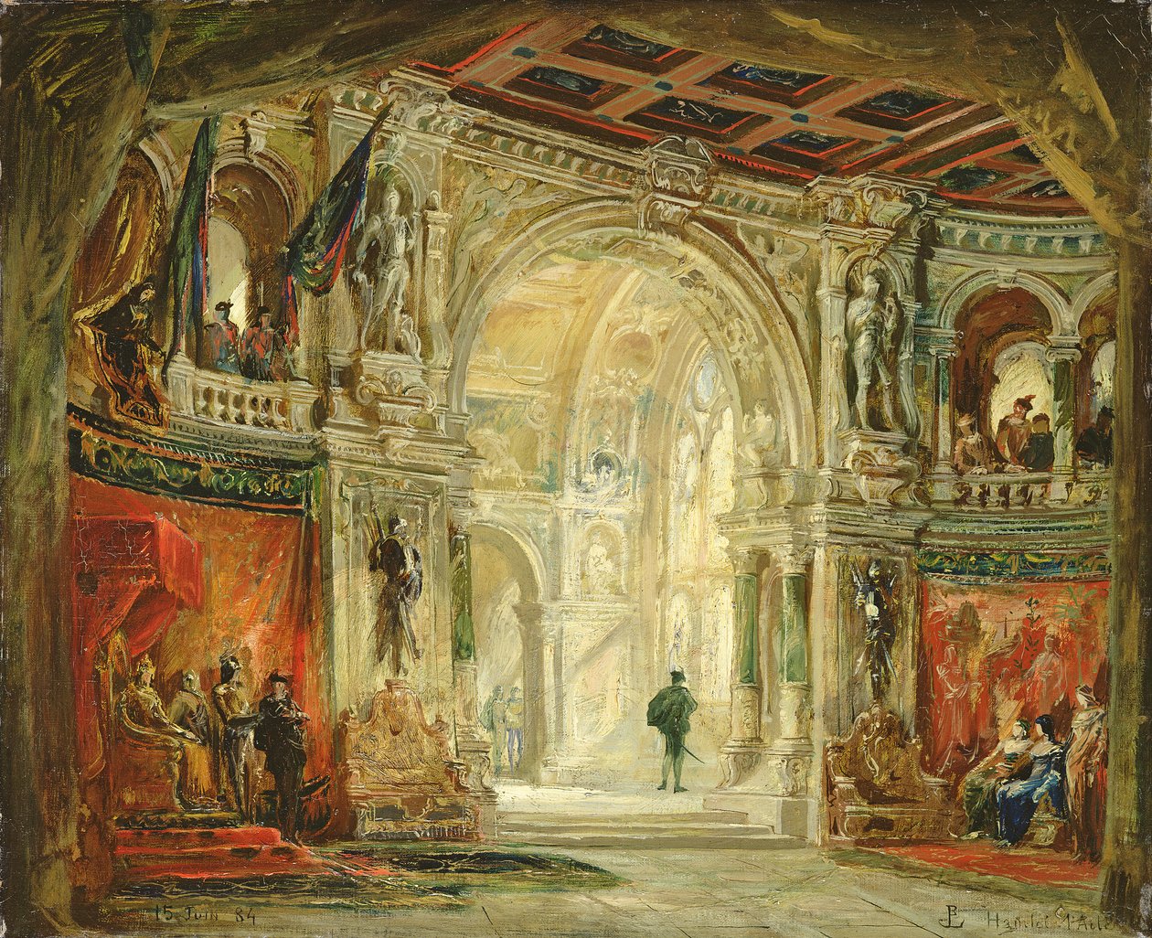 Hamlet, Ato I, 1884 de Jean Baptiste Lavastre